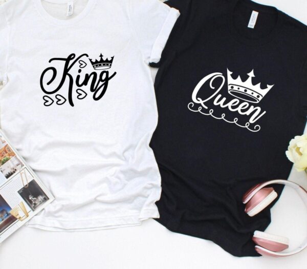 Adorable King and Queen Valentine's Day Matching Outfits for Couples - Image 4