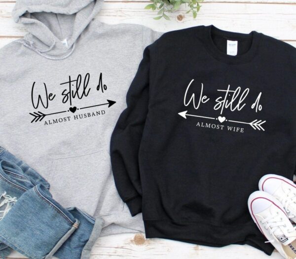 Almost Husband/Wife Matching Outfits Set, Perfect Gift for Couples, Valentine Pairing Sets, Boyfriend/Girlfriend Coordinated Attire - Image 2