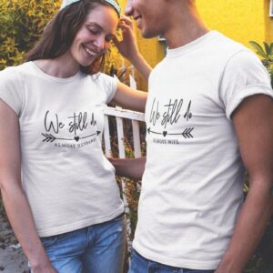 Almost Husband/Wife Matching Outfits Set, Perfect Gift for Couples, Valentine Pairing Sets, Boyfriend/Girlfriend Coordinated Attire