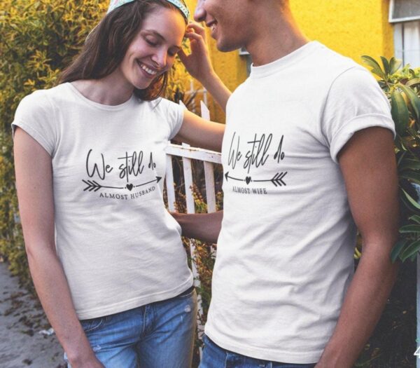 Almost Husband/Wife Matching Outfits Set, Perfect Gift for Couples, Valentine Pairing Sets, Boyfriend/Girlfriend Coordinated Attire