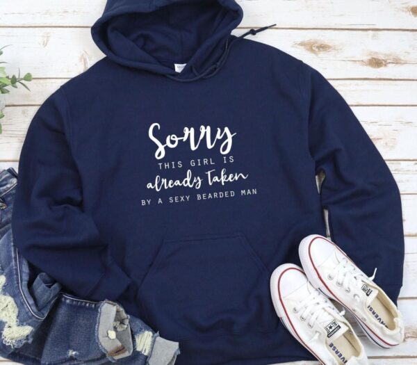 Bearded Man & Taken Girl Humorous Matching Outfits - Ideal Couple Gift Set for Valentine's Day - Image 3