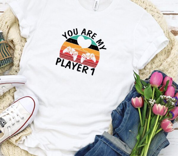 Player 1 and 2 Matching Outfits, Gaming Lovers Set, Geeky Couples Gift, Valentine's Day Matching Set - Image 5