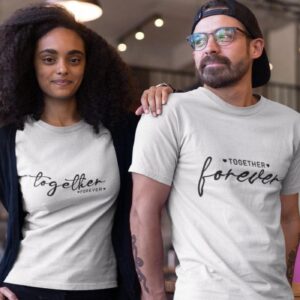 Couples' Matching Set - Together Forever - Ideal Valentine's Gift - Adorable Size-Flexible Outfits