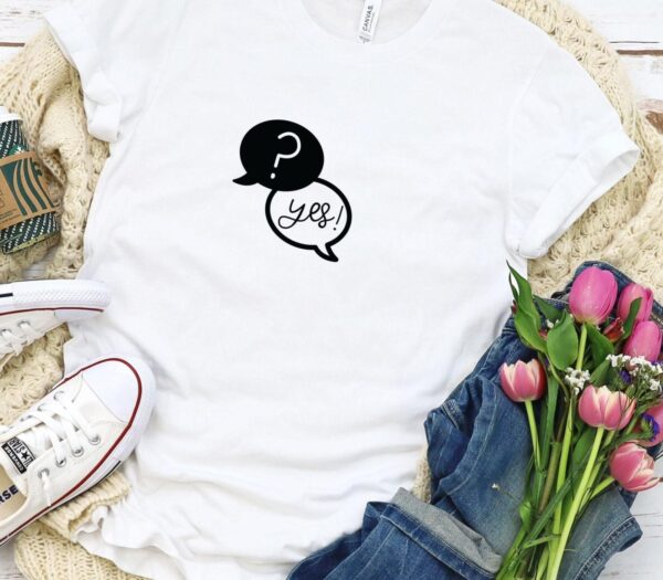 Engagement Announcement Matching Outfits Set: Yes, I Said Yes - Perfect Wedding Gift for FiancÃ©/Bride, Ideal for Honeymoon - Image 5