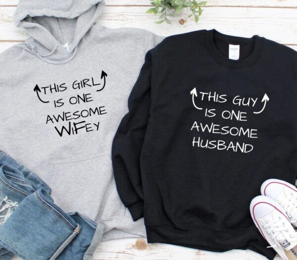 Fantastic Duo Wifey and Husband Awesome Matching Outfits - Gift for Sweethearts - Image 2