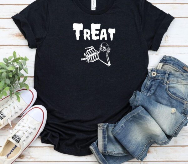 Halloween Trick or Treat Skeleton Matching Outfits - Perfect Couple's Costume Set - Image 5