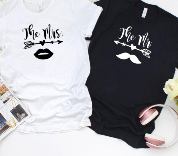 Just Married Matching Outfits: The Mr. and Mrs. Set, Perfect Gift for Newlyweds - Image 4