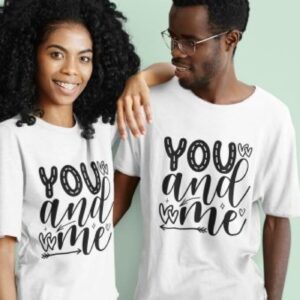 Lovable You and Me Matching Outfits Set - Perfect Gift for Couples, Adorable Valentine's Day Attire