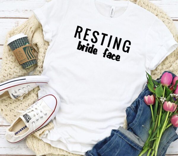 Matching Outfits Set: Resting Bride/Groom Face, Ideal Honeymoon Gift, Cute Marriage Celebratory Wear - Image 5
