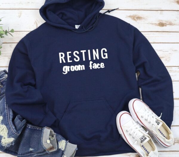 Matching Outfits Set: Resting Bride/Groom Face, Ideal Honeymoon Gift, Cute Marriage Celebratory Wear - Image 3