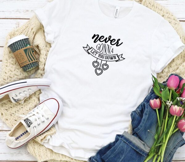 Never Gonna Give You Up & Let You Down Matching Set, Valentine Gift for Couples - Image 5