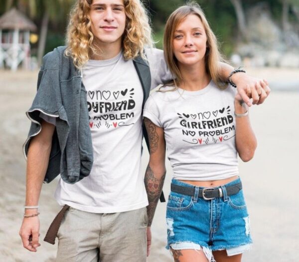 No Boyfriend/Girlfriend, No Problem - Humorous Valentine's Matching Outfits Set