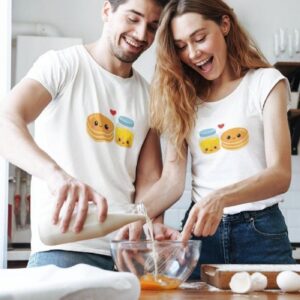 Pancake and Honey Matching Outfits, Foodie Lovers Gift, Couples Valentine Set, Best Duo Foodie Attire, Cute Outfit Set