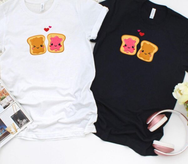 Peanut Butter and Jelly Sandwich Matching Set - Foodie Lovers Gift for Valentine, Best Duo Delight Outfits - Image 4
