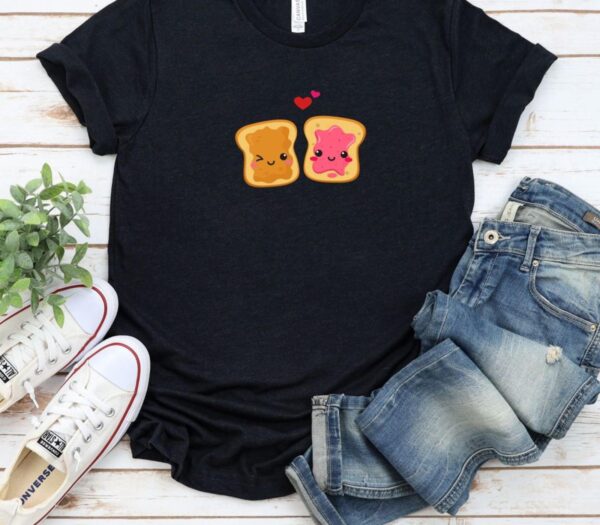 Peanut Butter and Jelly Sandwich Matching Set - Foodie Lovers Gift for Valentine, Best Duo Delight Outfits - Image 5