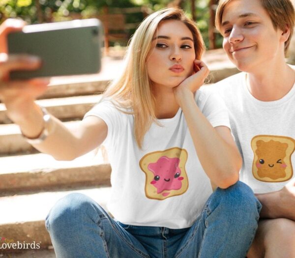 Peanut Butter and Jelly Sandwich Matching Set for Foodie Lovers - Perfect Valentine's Gift for Couples, Best Food Duo Outfits