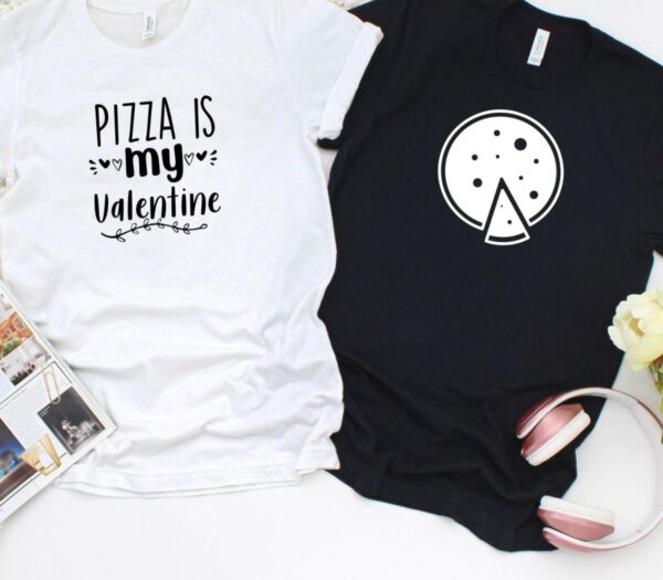 Pizza Love Valentine's Matching Outfits - Foodie Lovers Set - Perfect Gift for Couples - Image 4