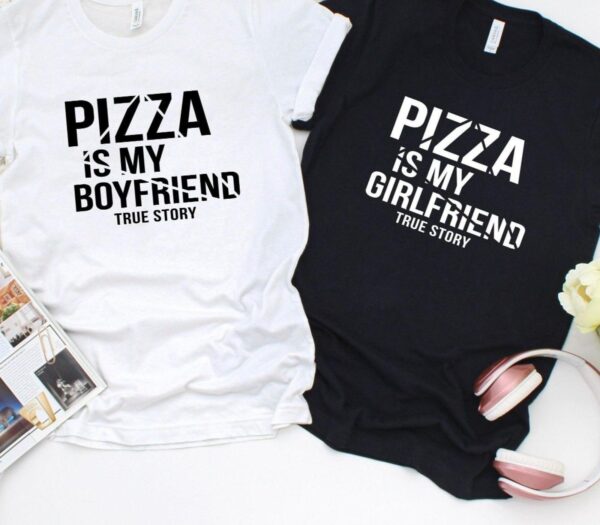 Pizza Lover Boyfriend & Girlfriend Matching Outfits Set - Valentine's Day Gift for Foodie Couples - Image 4