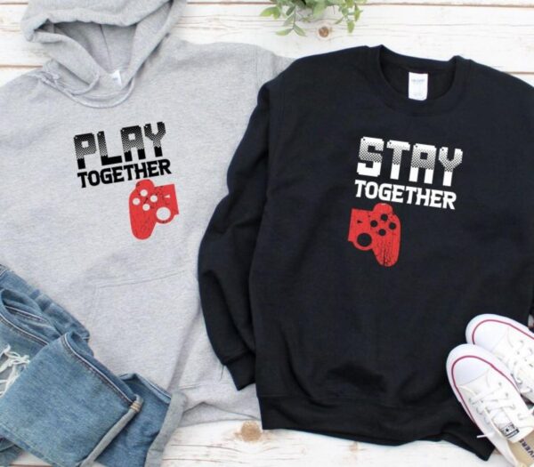 Play Together Stay Together Matching Set â Couple's Gift for Gamers & Valentine's Day - Image 2