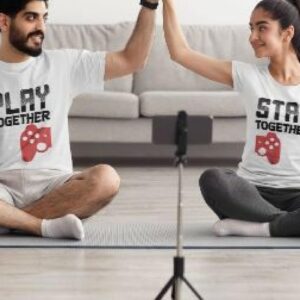 Play Together Stay Together Matching Set â Couple's Gift for Gamers & Valentine's Day