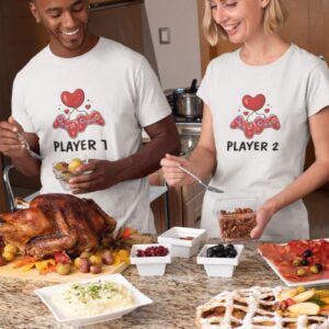 Player 1 & 2 Gaming Lovers Matching Set - Perfect Valentine's Gift for Geek Couples
