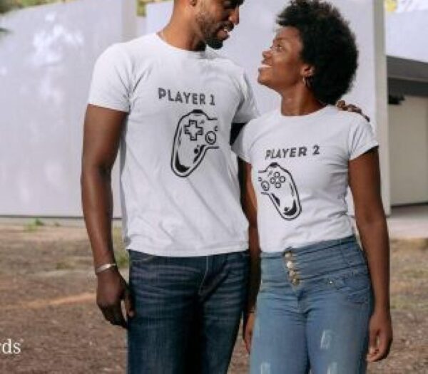 Player 1 & Player 2 Matching Outfits - Perfect Gift for Gaming Couples & Geek Lovers