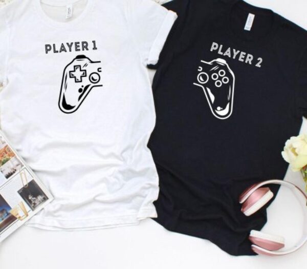 Player 1 & Player 2 Matching Outfits - Perfect Gift for Gaming Couples & Geek Lovers - Image 4