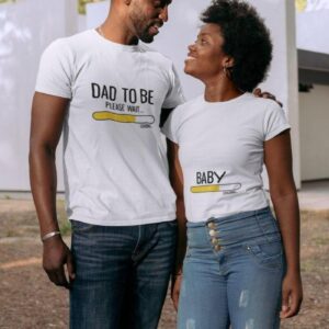 Pregnancy Announcement Matching Set: Baby Loading, Dad To Be Outfits, Baby Shower Attire, Expecting Apparel