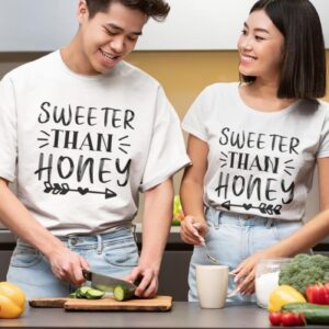 Sweeter Than Honey Matching Outfits for Lovers - Valentine's Gift for Couples
