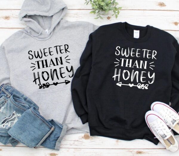 Sweeter Than Honey Matching Outfits for Lovers - Valentine's Gift for Couples - Image 2