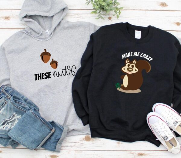 These Nuts-Make Me Go Crazy Nutty Couple's Matching Set, Ideal Partner Gift - Image 2