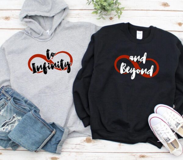 To Infinity and Beyond Couple's Matching Set - Valentine's Gift, Adorable Outfit for Lovers - Image 2