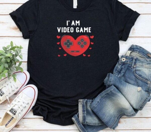 Valentine Video Game Lovers Matching Set - Couples Gaming Geek Gift Outfits - Image 5