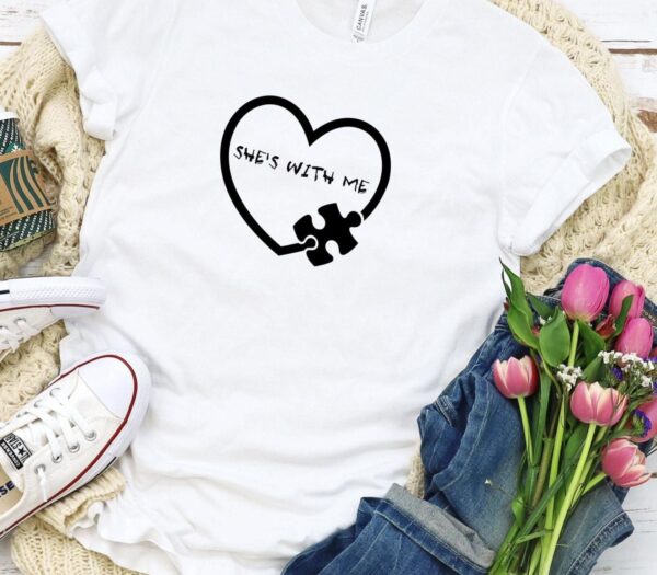 Valentine's Day Matching Outfits Set - Cute 'She's With Me & I'm With Him' for Couples - Image 5
