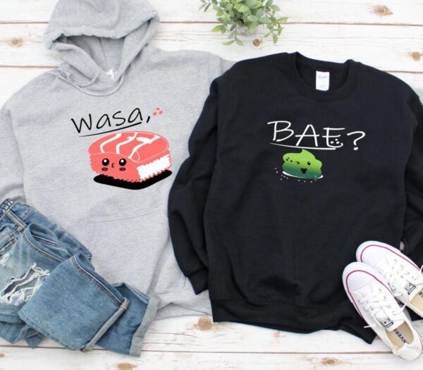 Wasa Bae - Hilarious Matching Set for Couples, Boyfriend and Girlfriend Fun Outfits - Image 2