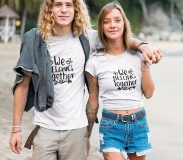 We Belong Together Cute Couple's Matching Outfits - Ideal Valentine Gift Set