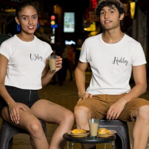Wifey & Hubby Matching Set: Perfect for Honeymoon, Just Married, Engagement, Wedding, Bridal Gift
