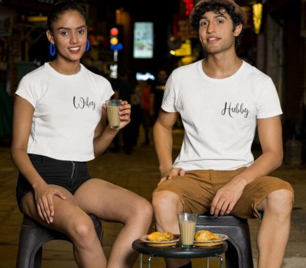 Wifey & Hubby Matching Set: Perfect for Honeymoon, Just Married, Engagement, Wedding, Bridal Gift