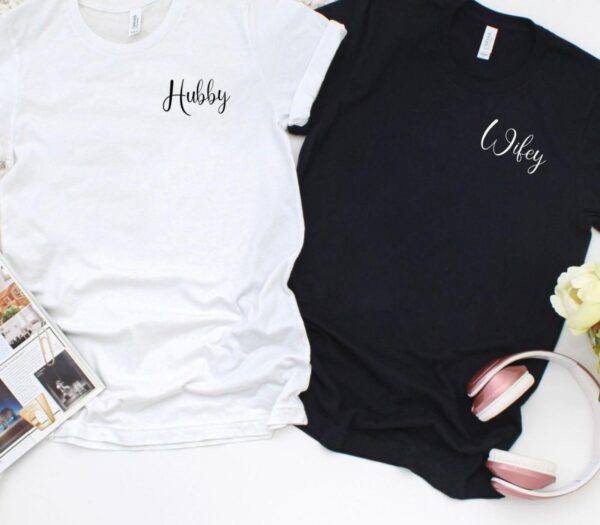 Wifey & Hubby Matching Set: Perfect for Honeymoon, Just Married, Engagement, Wedding, Bridal Gift - Image 4