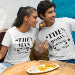 Woman/Man Adores Me Matching Set - Perfect Valentine's Gift for Lovebirds - Comfy Couples' Outfits