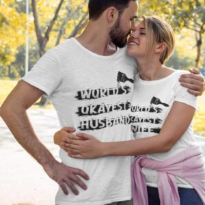 World's Okayest Spouse Matching Outfits Set - Ideal Anniversary or Wedding Gift