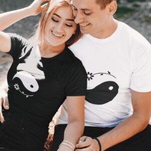 Yin Yang Anniversary Gift, Couple's Matching Set - Perfect Wedding Present
