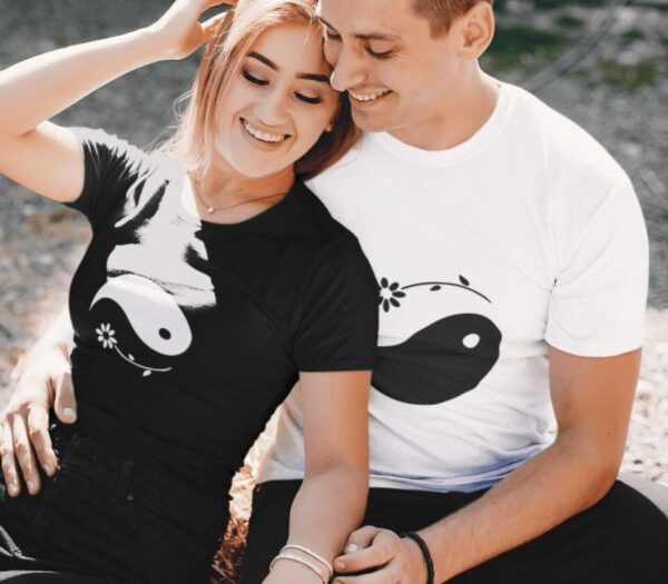 Yin Yang Anniversary Gift, Couple's Matching Set - Perfect Wedding Present
