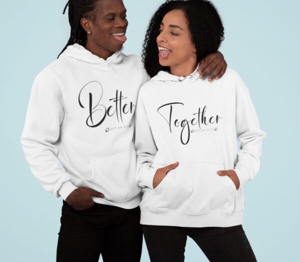 Better Together Custom Matching Outfits for Couples - Ideal Anniversary Surprises & Wedding Attires
