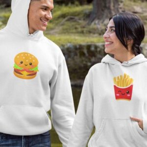 Burger & Fries Matching Outfits - Ideal Gift for Foodie Couples