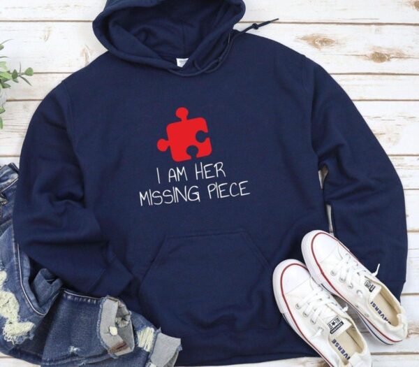 Couple's Matching Set: "I'm Her/His Missing Piece" - Witty & Adorable Outfits, Perfect Gift - Image 3