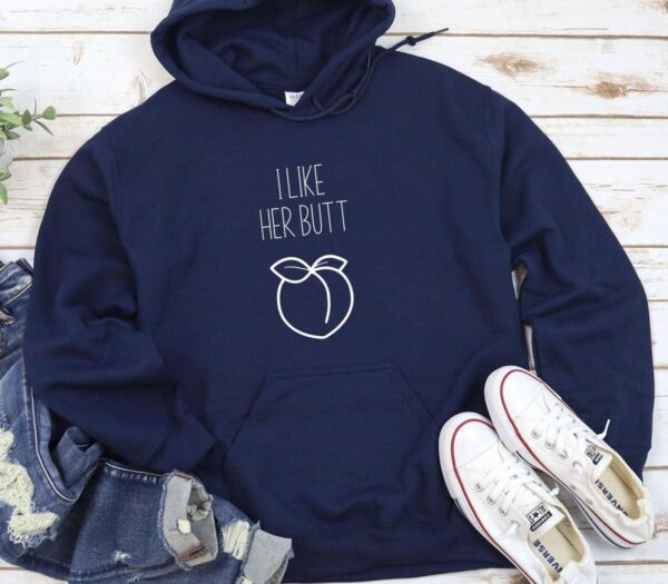 Funny Couples' Matching Outfits: "I Like Her Butt" & "I Like His Beard" Set! - Image 3