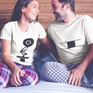 Funny Pixar Inspired Naughty Couple Matching Set: Matching Apparel for Couples