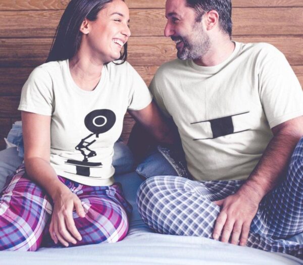 Funny Pixar Inspired Naughty Couple Matching Set: Matching Apparel for Couples