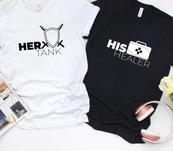 Tank & Healer Gamer Couple Matching Set - Image 4